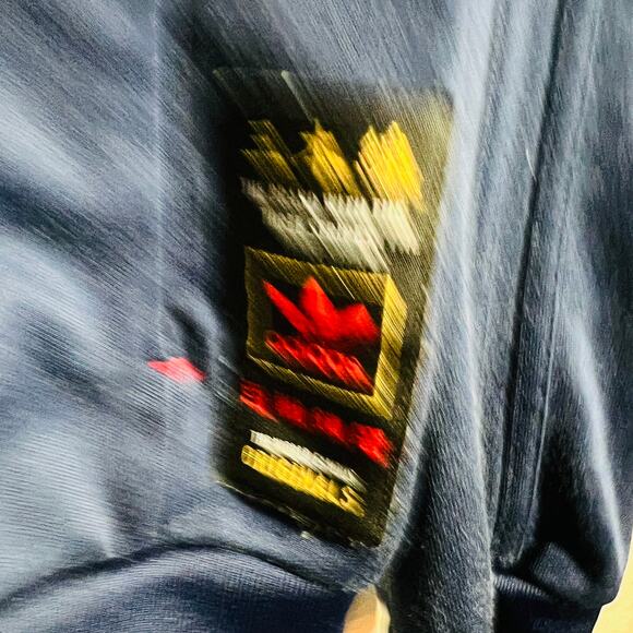 Adidas Originals Full Zip Jacket Long Sleeve Blue Athletic Track - L - Picture 6 of 7